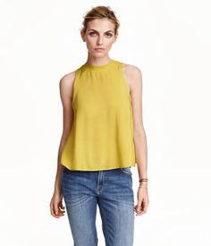 H&M Yellow sleeveless shirt $17.99